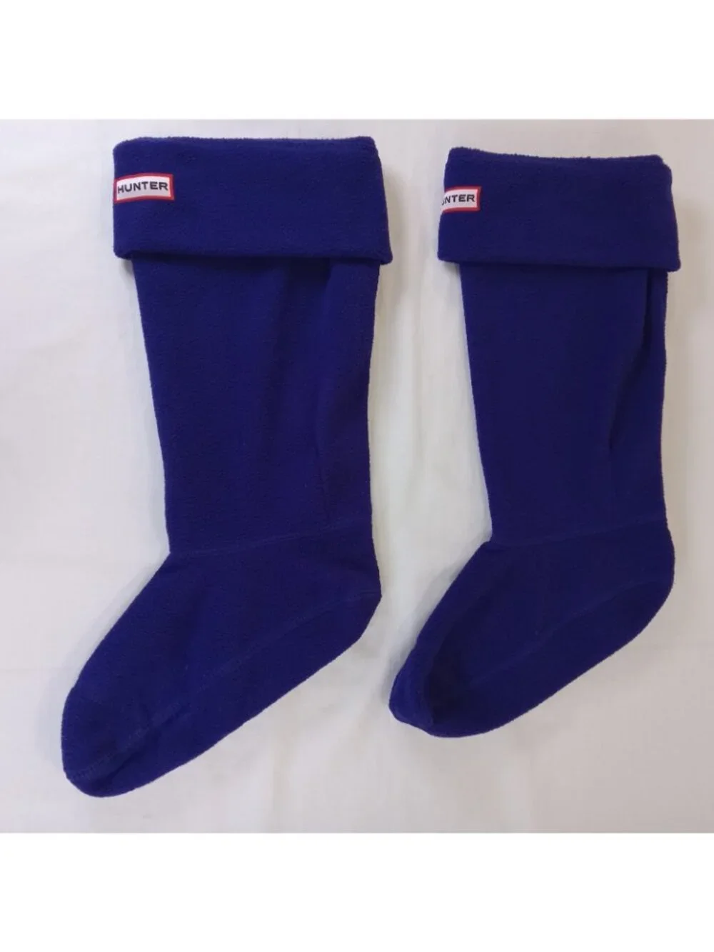 Hunter Women's MEDIUM 5-7 Fleece Welly Boot Socks Royal Blue Rain Boot Liners